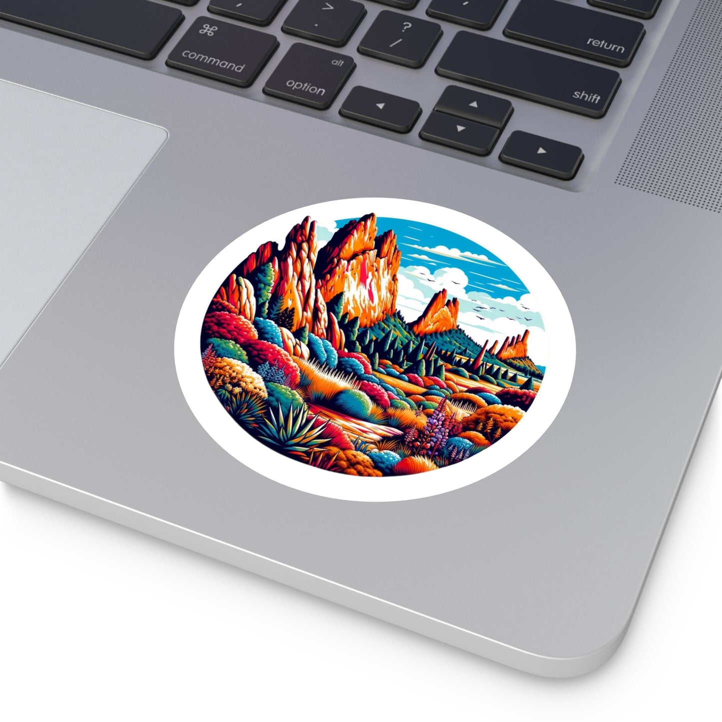 Garden of the Gods Round Vinyl Stickers