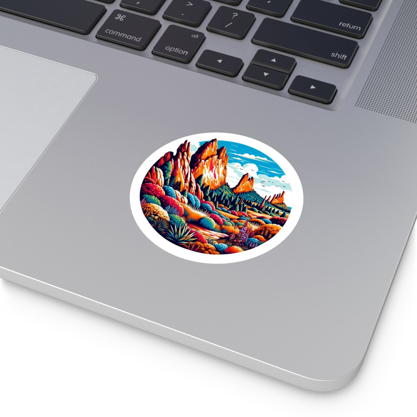 Garden of the Gods Round Vinyl Stickers